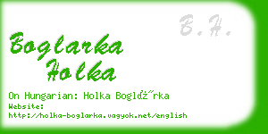 boglarka holka business card